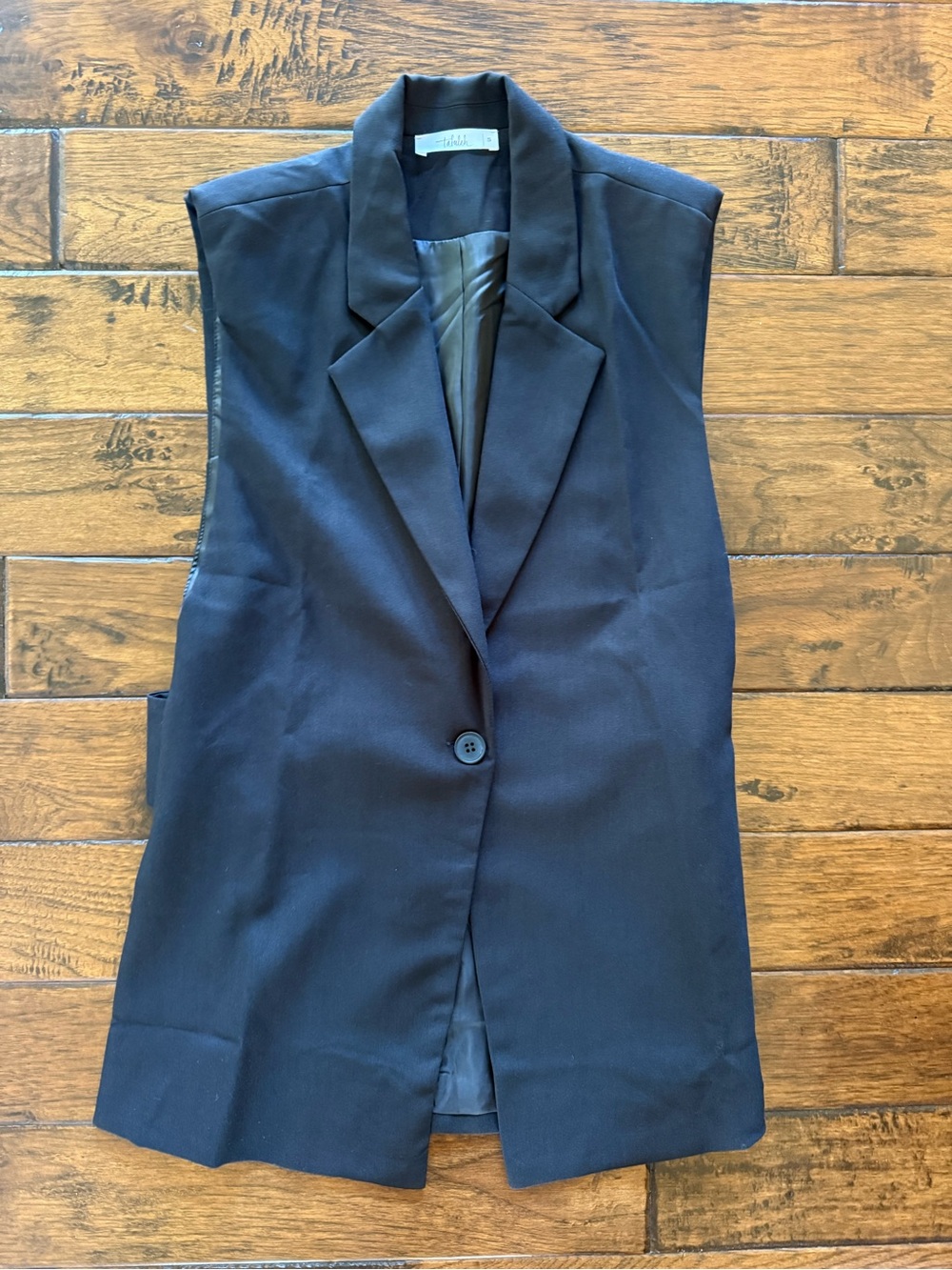 Talulah Sleeveless Black Blazer Vest - NWOT